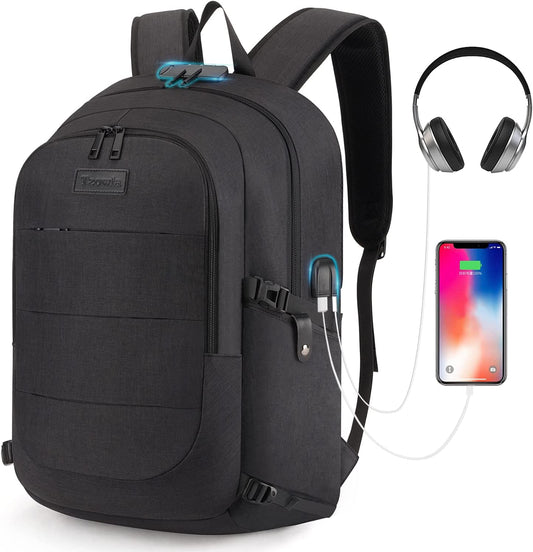 "Anti-Theft Travel Laptop Backpack with USB Charging Port - Perfect for Work, College, and Everyday Use!"